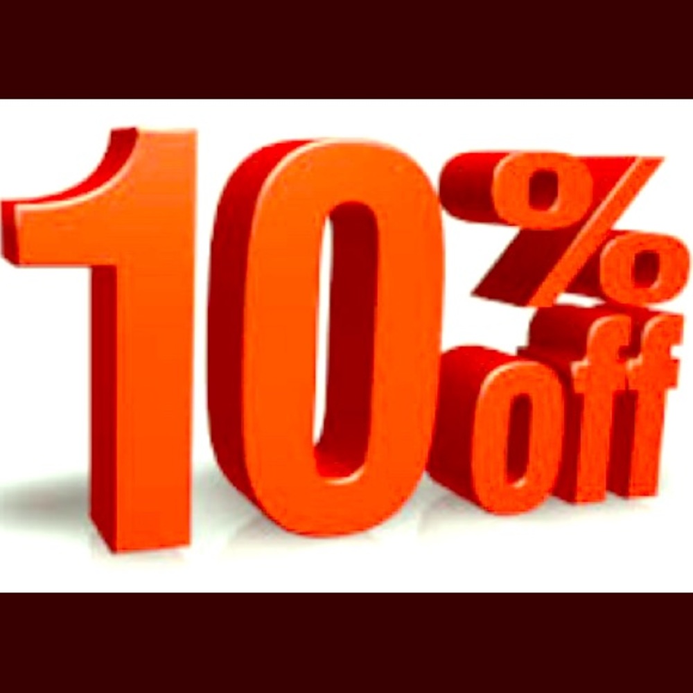 10% off EVERYTHING you see in my closet!!!!!!!!